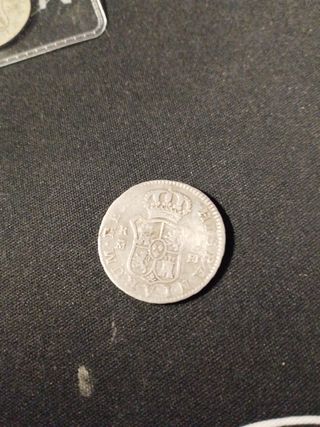 Moneda 2 reales plata