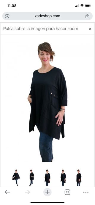 Jersey asimétrico negro