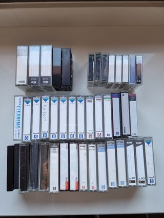 Cintas camara video vhsc, video8, minidv