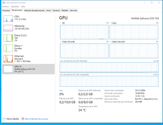  Intel Core i5 /RTX 750/16GB /SSD 480GB/W10 PRO