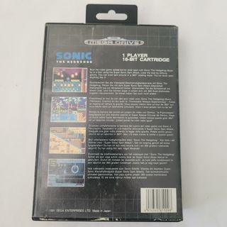 SEGA MEGA DRIVE SONIC THE HEDGEHOG