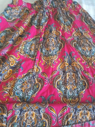 Falda estampado con lazo cintura muy bon