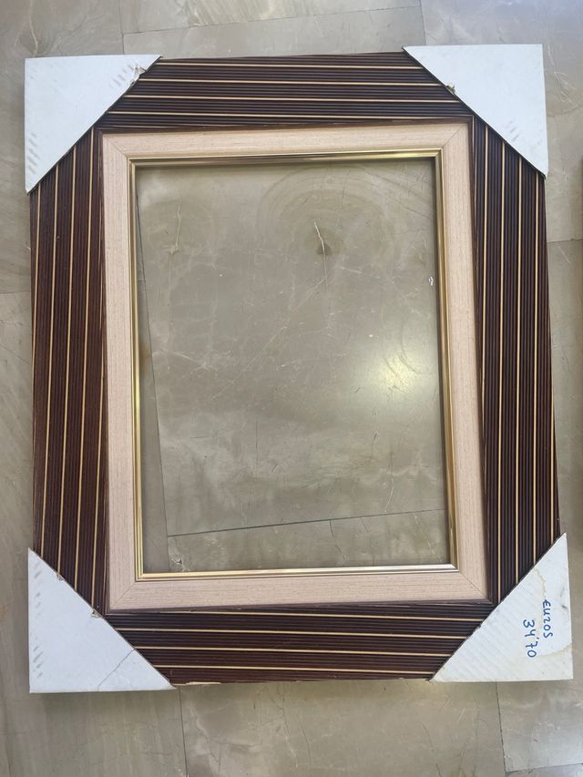 2 marcos cuadros madera