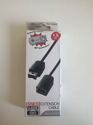 cable de extensión de mando de super nes classic