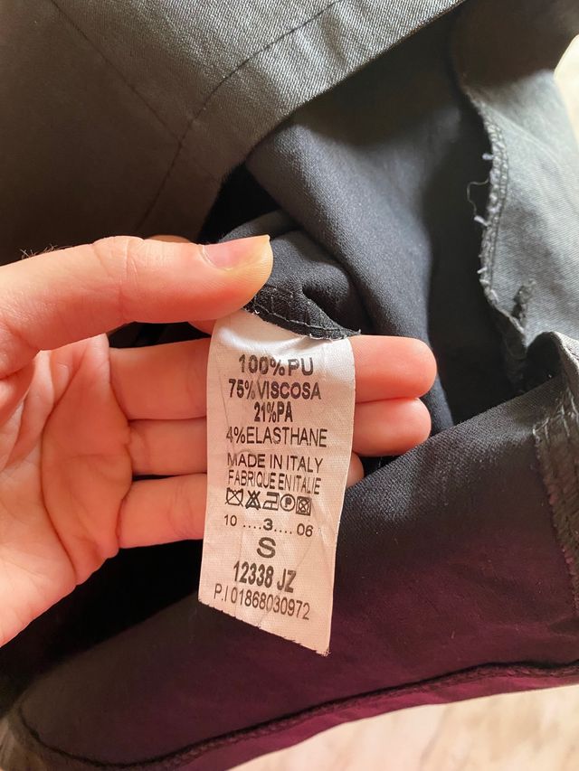 gonna in simil pelle a tubino