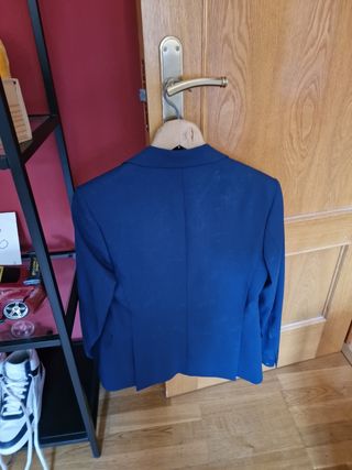 Traje azul del zara pantalón y americana 
