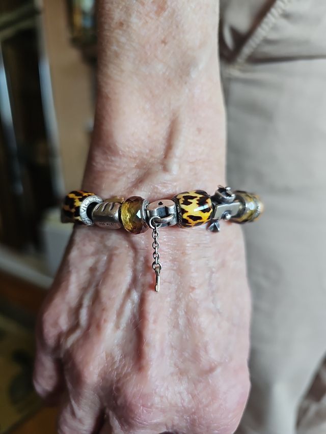 Pulsera de Plata y detalles Oro PANDORA