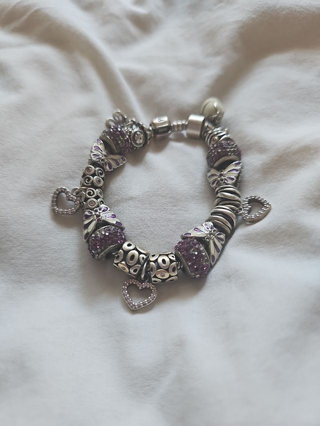 Pulsera Plata y detalles Oro PANDORA