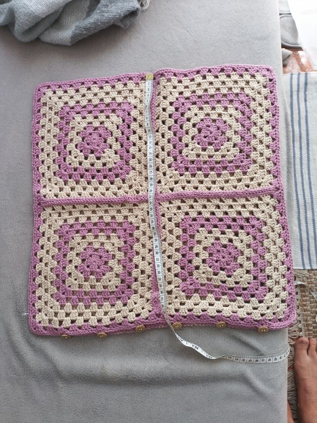 Funda cojín nuevo crochet