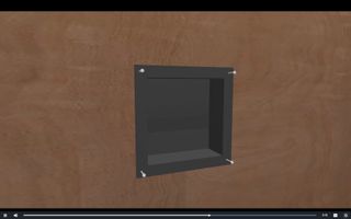 Nicho de pared para ducha con azulejos 30x30x10