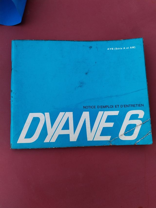 Librettino uso manutenzione Dyane citroen