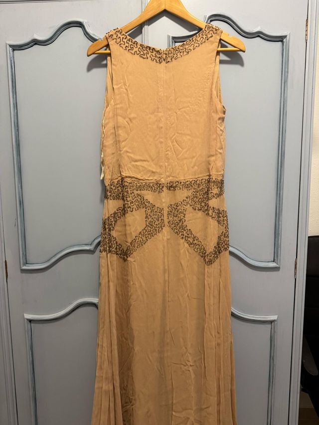 Vestido largo abalorios