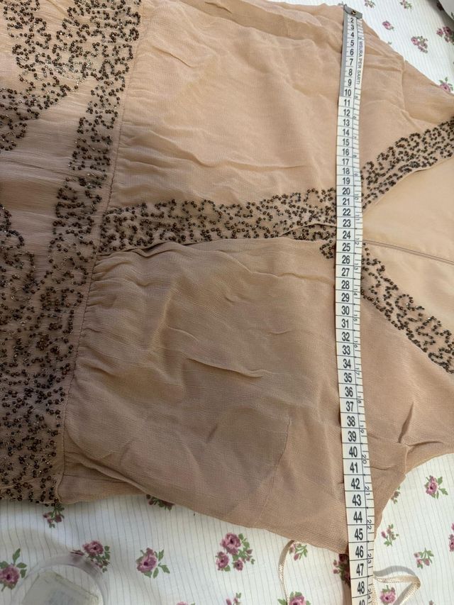 Vestido largo abalorios