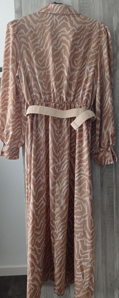 Vestido animal print tostado 