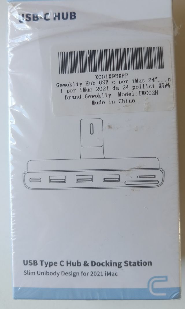 HUB USBC 8en1 imac 24" 2021