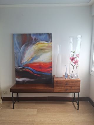 Jarrón, violetero, florero, murano