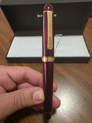 PLUMA PLATINUM 3776 CENTURY GOLD BOURGOG