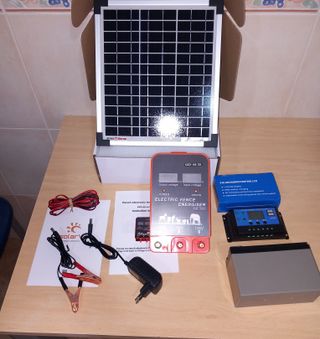 Pastor eléctrico 12v solar jabali caballo