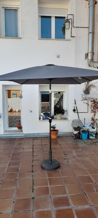 Sombrilla rectangular jardin terraza