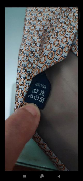 Corbata de seda de Tex