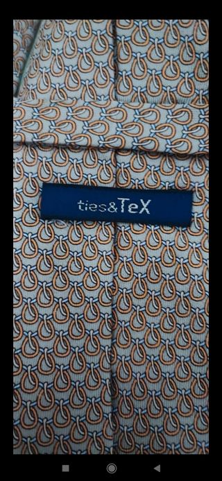 Corbata de seda de Tex