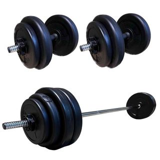 BSFIT Kit de pesas 40kg barra Mancuernas Regulable