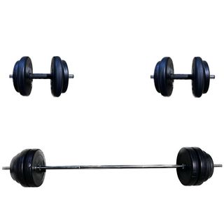 BSFIT Kit de pesas 40kg barra Mancuernas Regulable