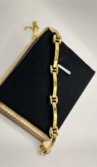 Pulsera oro bicolor 18k