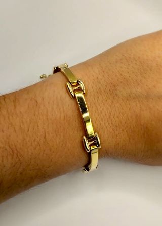Pulsera oro bicolor 18k