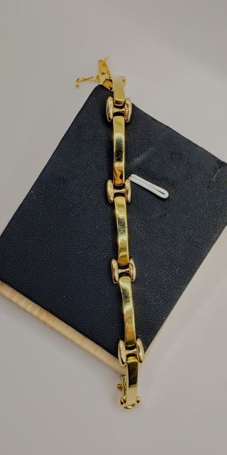 Pulsera oro bicolor 18k