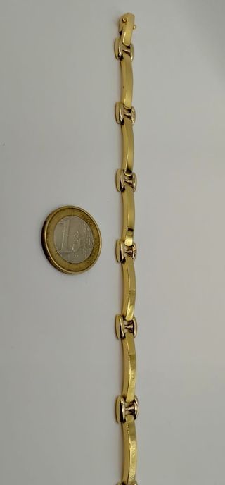 Pulsera oro bicolor 18k