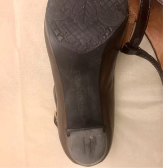 Zapatos piel salón pin up Mary Jane vintage T bar