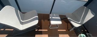 Sillones y mesa para terraza