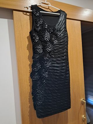 Vestido de raso de fiesta 