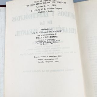 Líquidos y electrólitos en la Terapéutica infantil