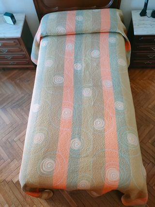 Colcha estampada reversible