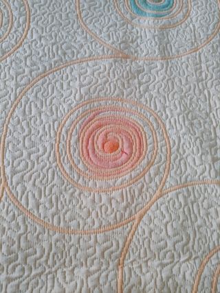 Colcha estampada reversible