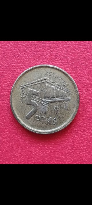 Antigua Moneda conmemorativa de 5 peseta