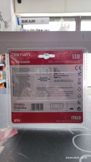 Lampada led mini con magnete 