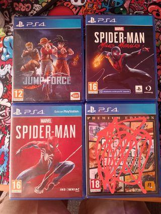 Juegos play 4 todo el pack 14x60€