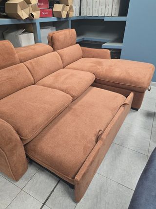 Sofa Cama con Chaise y Arcon