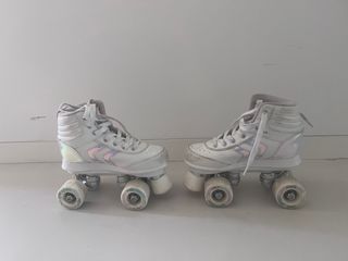 Patines de ruedas QUAD 100 Lila tamaño 34
