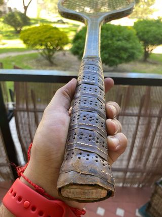 Raqueta madera oliver bluebird champio muy antigua