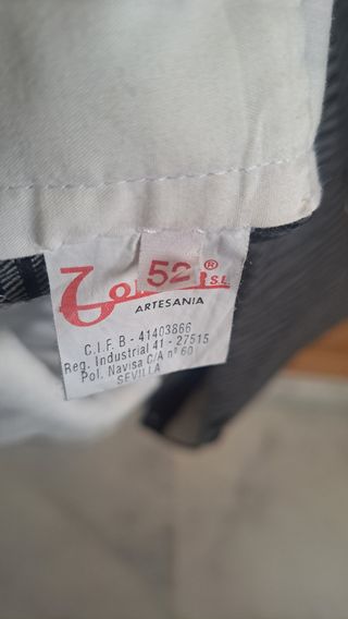 Traje campero hombre.