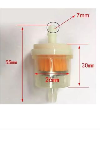 10pz Filtro In Linea Carburante benzina universali
