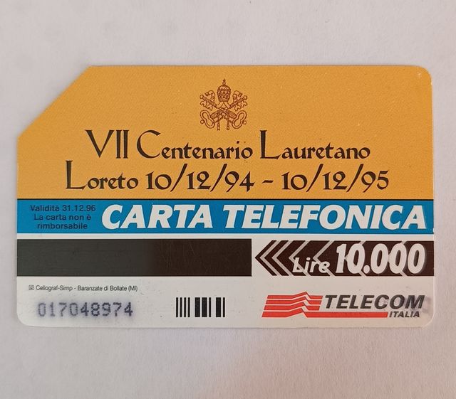 Scheda telefonica rara Vaticano