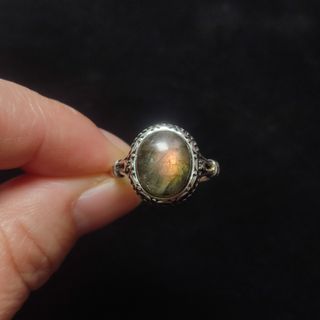 Anillo Labradorita natural