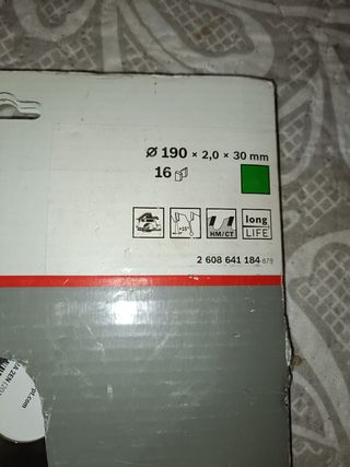 Disco para sierra circular