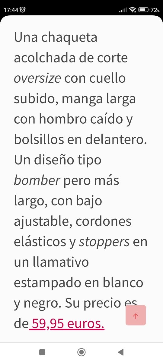 CHAQUETA ZARA.BLANCA Y NEGRA.ALGODON.
ACOLCHADA.