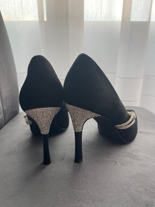 Zapatos fiesta T.38 negros
